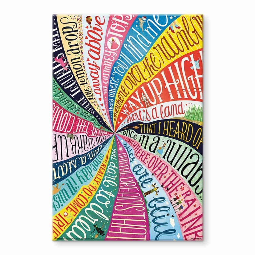 Stampa su vetro Tohmé - Over the Rainbow