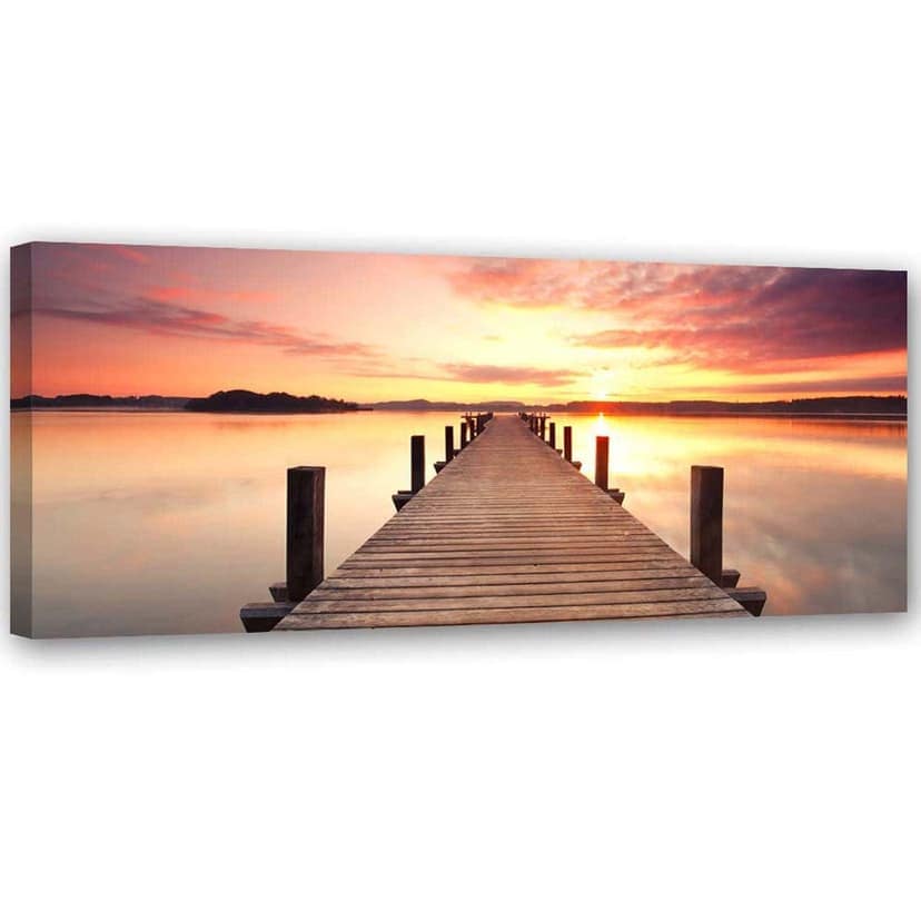 Stampe su tela, Ponte al tramonto
