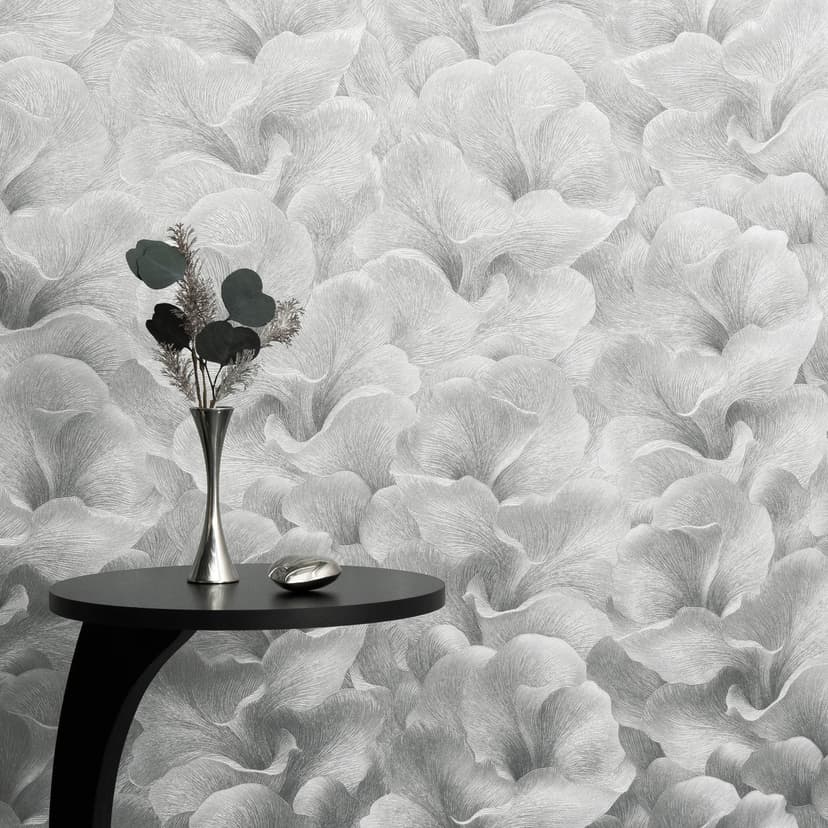 Guido Maria Kretschmer Carta da parati a motivi floreali Floral Glow Fashion for Walls 5 argento