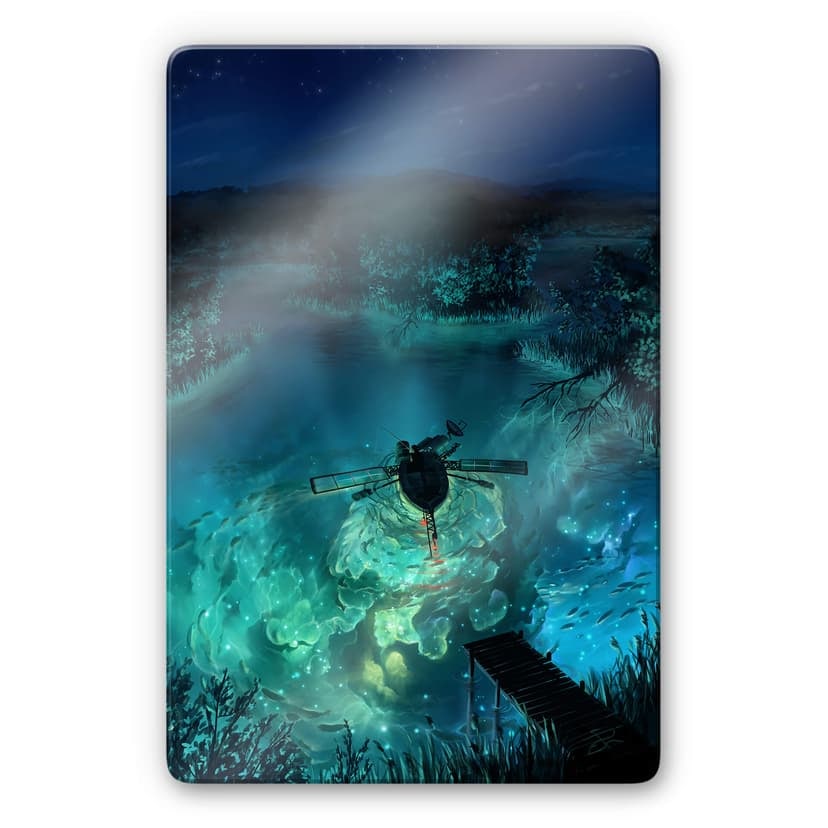 Glasbild aerroscape - Unterwasser Galaxie