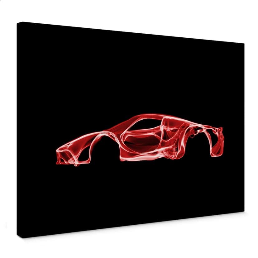 Stampa su tela Mielu - Red car