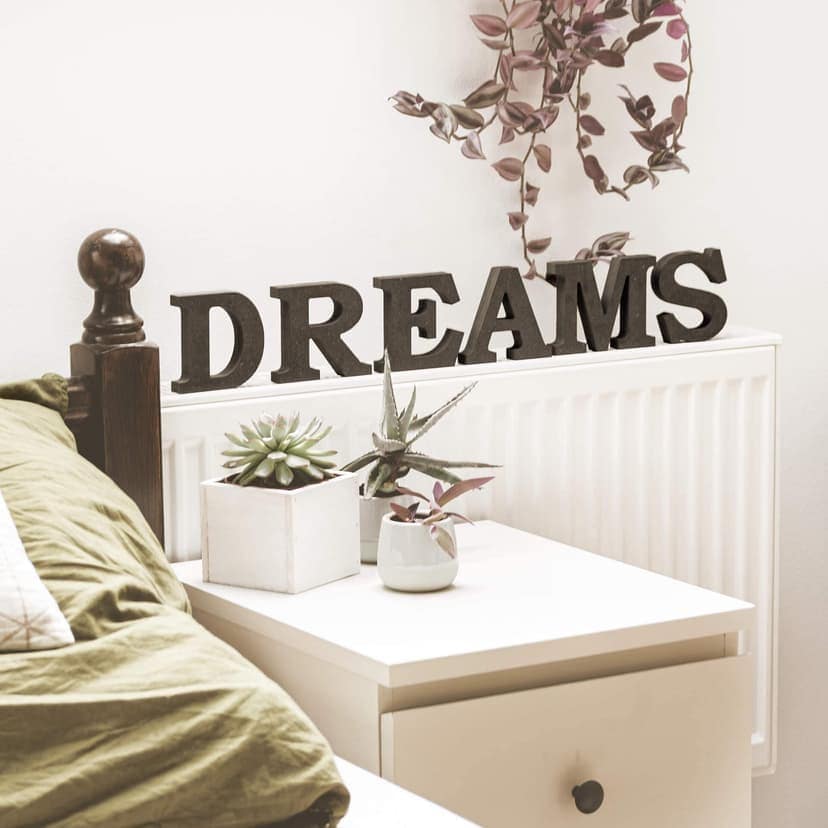 Lettere in legno MDF Dreams 1