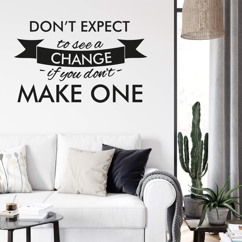 Adesivo murale - don't expect...