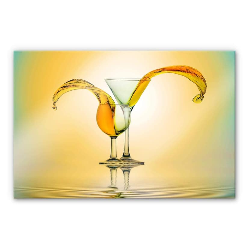 Stampa su vetro acrilico Rahayu - Cocktail caraibici