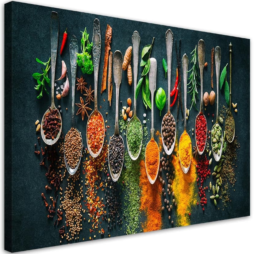 Stampe su tela, Erbe e spezie per la cucina