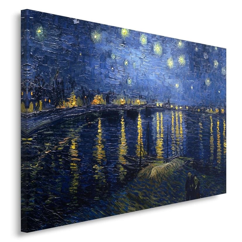 Stampe su tela, Vincent van Gogh - Notte stellata sul Rodano