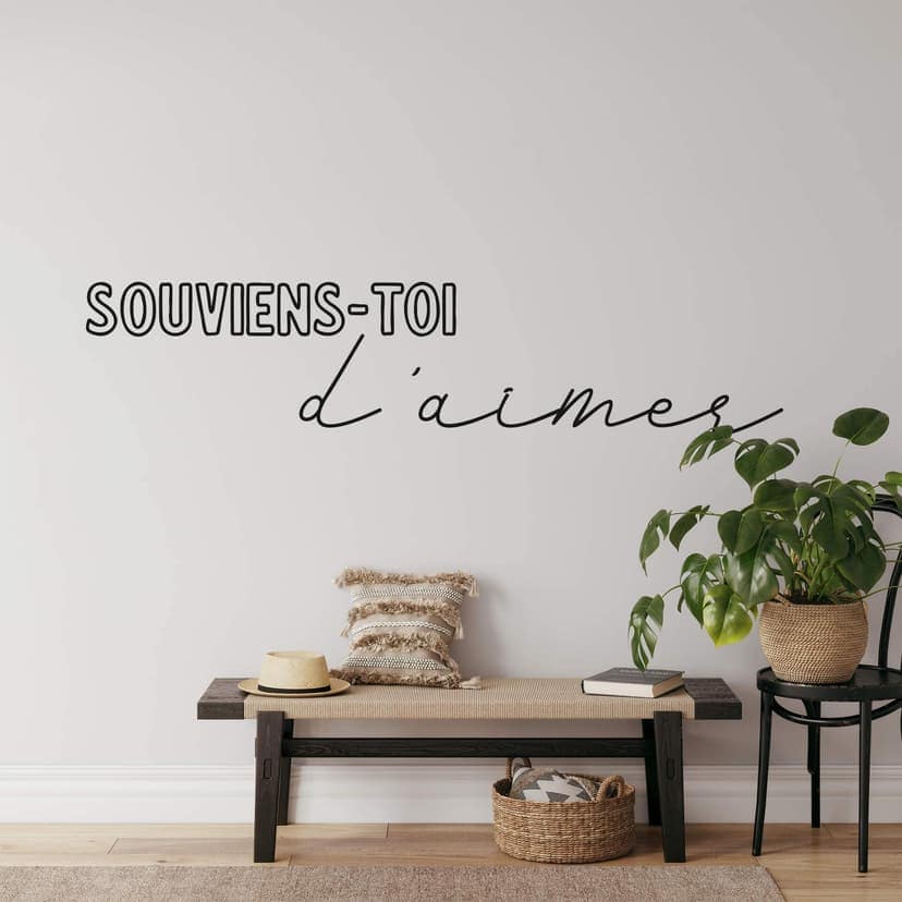 Adesivo murale Souviens-toi d'aimer