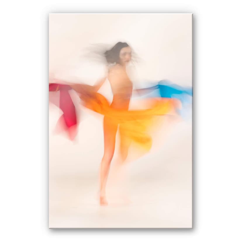 Stampa su vetro acrilico Raga - Colori danzanti
