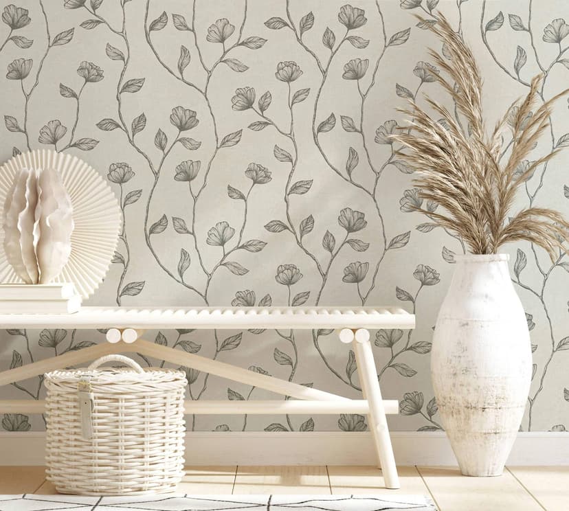 Carta da parati non tessuta beige oro floreale per soggiorno camera da letto cucina Marburg wallpaper