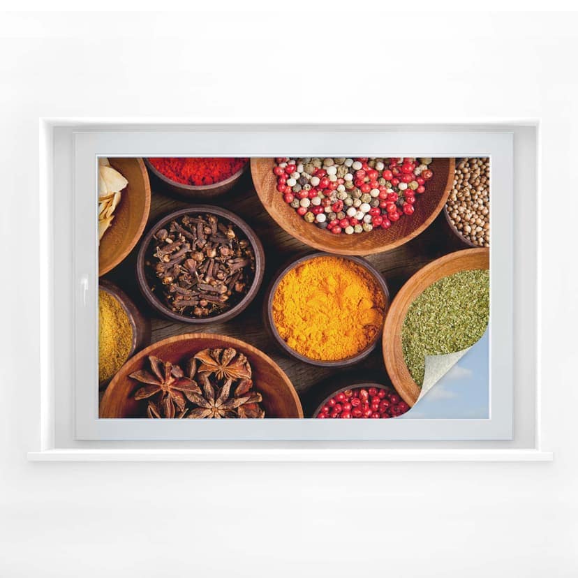 Pellicola adesiva per vetri - spezie