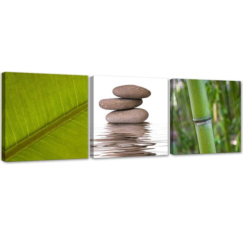 Stampa su tela 3 pezzi Natura Zen