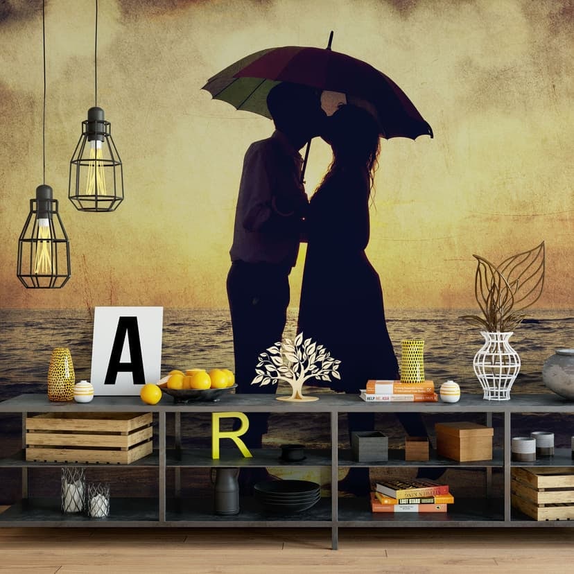 Fotomurale Amore al tramonto