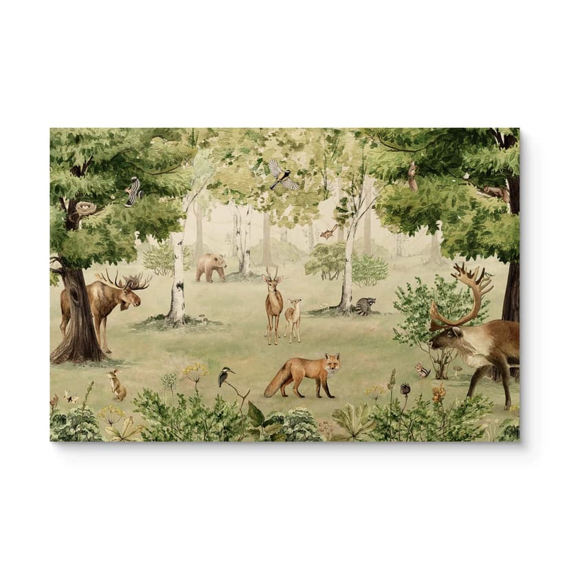 Quadro in legno Kikki Belle - Foresta meravigliosa