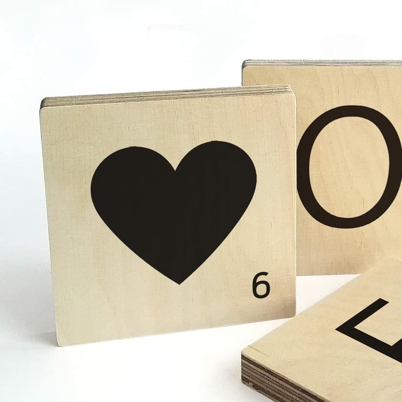 Tasselli in legno - Cuore