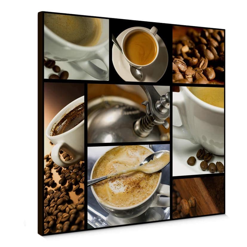 Stampa su tela - Caffè collage