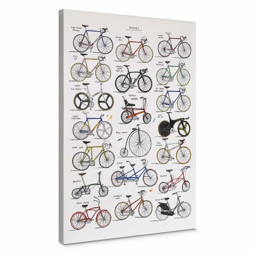 Stampa su tela Sparshott - Biciclette