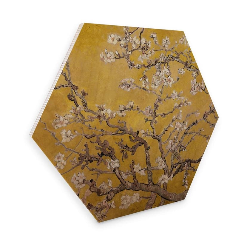 Esagoni in legno van Gogh - Mandorlo in fiore