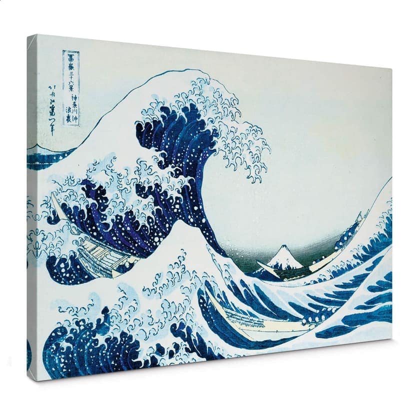Stampa su tela - Hokusai - La grande onda di Kanagawa