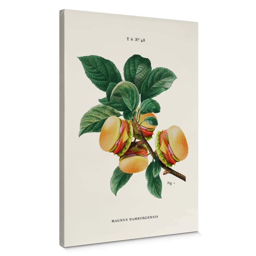Stampa su tela Loose - Burger tree
