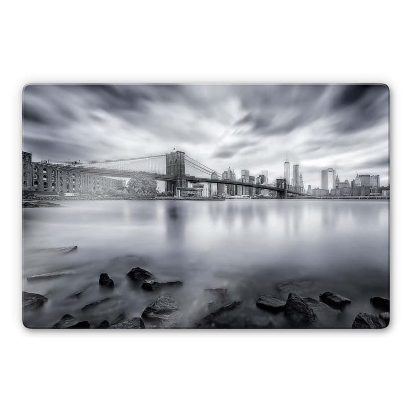 Glasbild Javier - Brooklyn Bridge