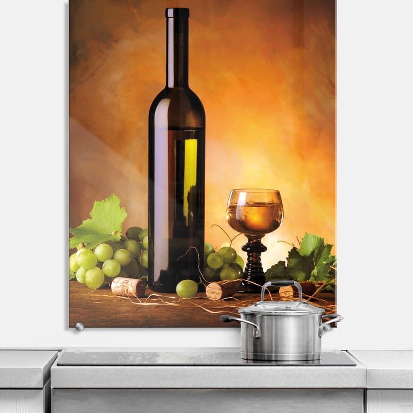 Pannello paraschizzi - Vino bianco - verticale