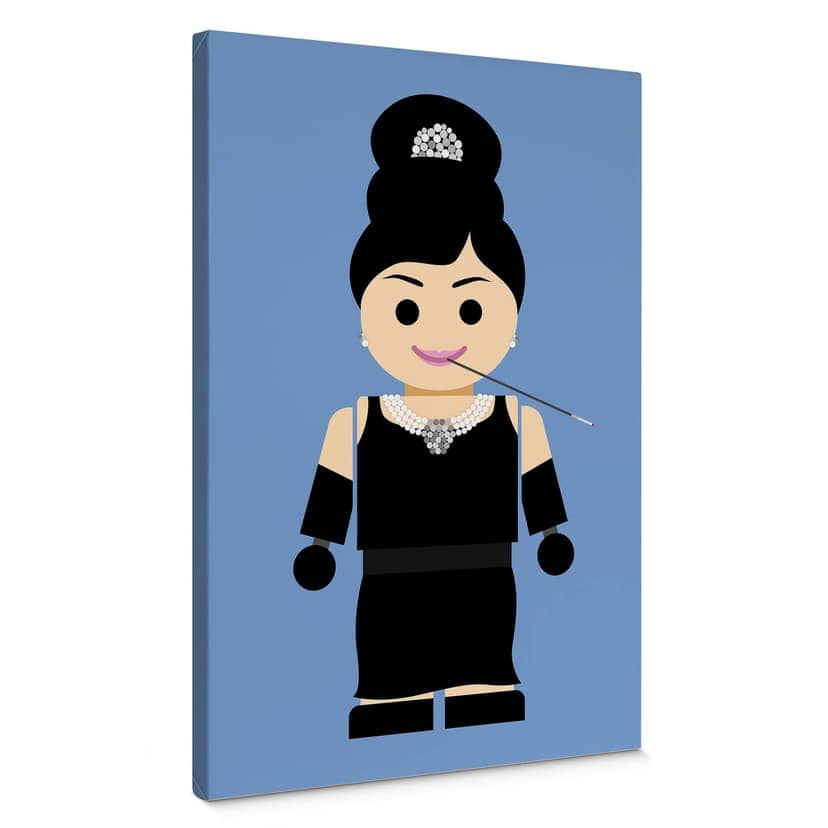 Stampa su tela Gomes - Audrey Hepburn