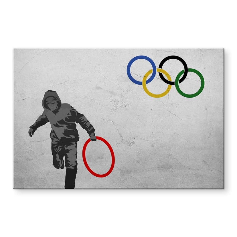 Stampa su vetro acrilico Banksy - Olimpiadi