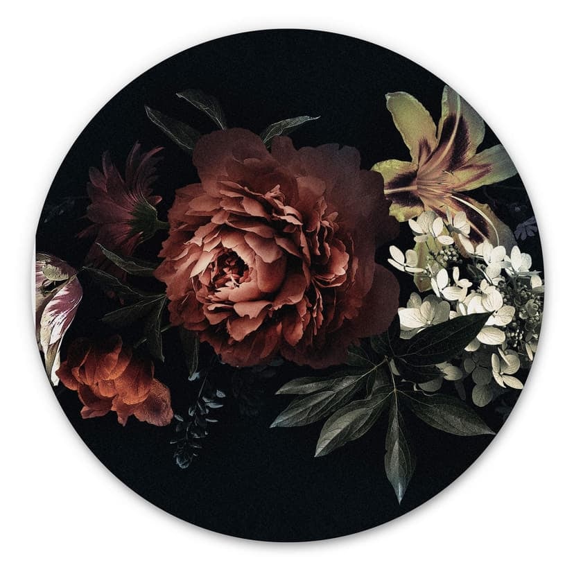 Alu-Dibond Bouquet - tondo