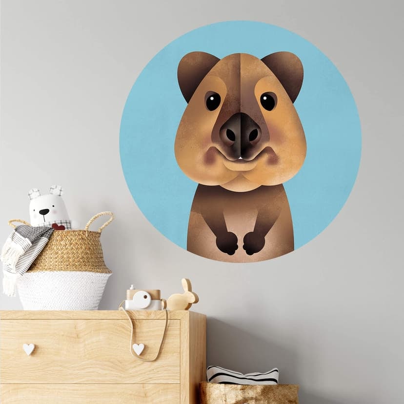 Adesivo murale Braun - Quokka