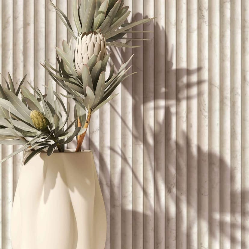 Carta da parati in tessuto non tessuto a strisce in stile classico in stile marmo beige