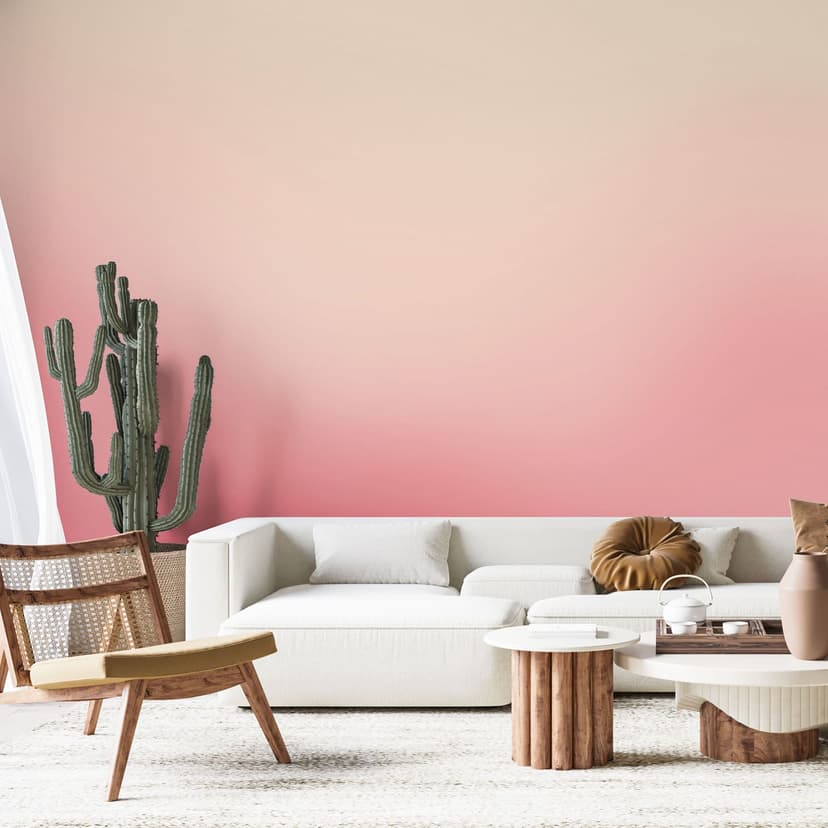 Fotomurale Ombre - Sole rosa