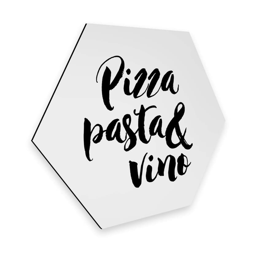 Esagoni Alu-dibond - Pizza Pasta Vino