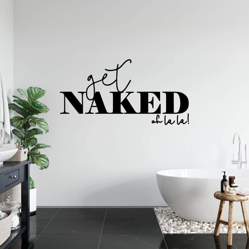 Adesivo murale Get naked ohlala