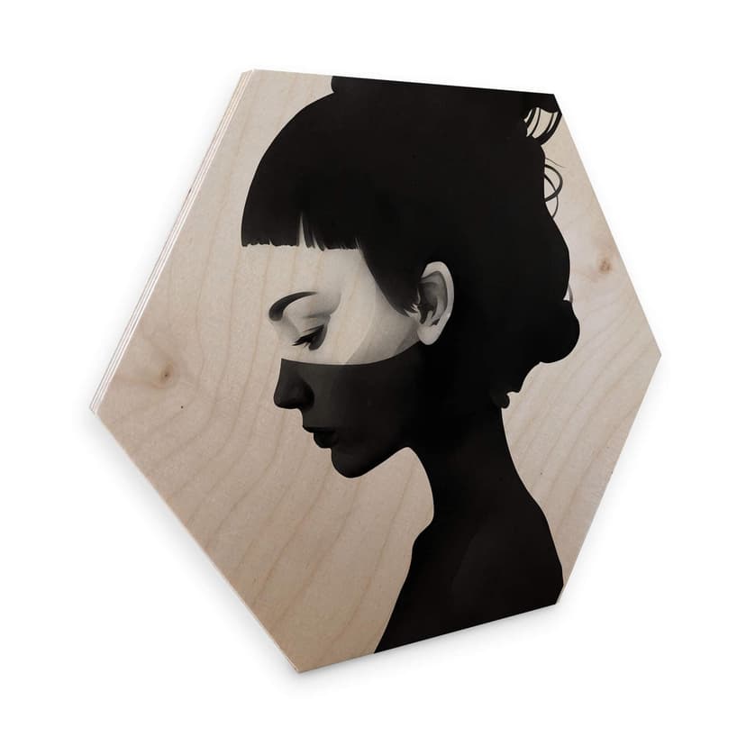Hexagon - Holz Birke-Furnier Ireland - I am not he