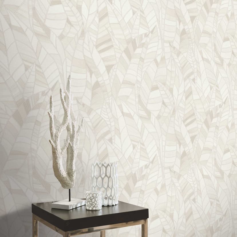 Carta da parati in tessuto non tessuto SERENADE Elle Decoration 4, crema