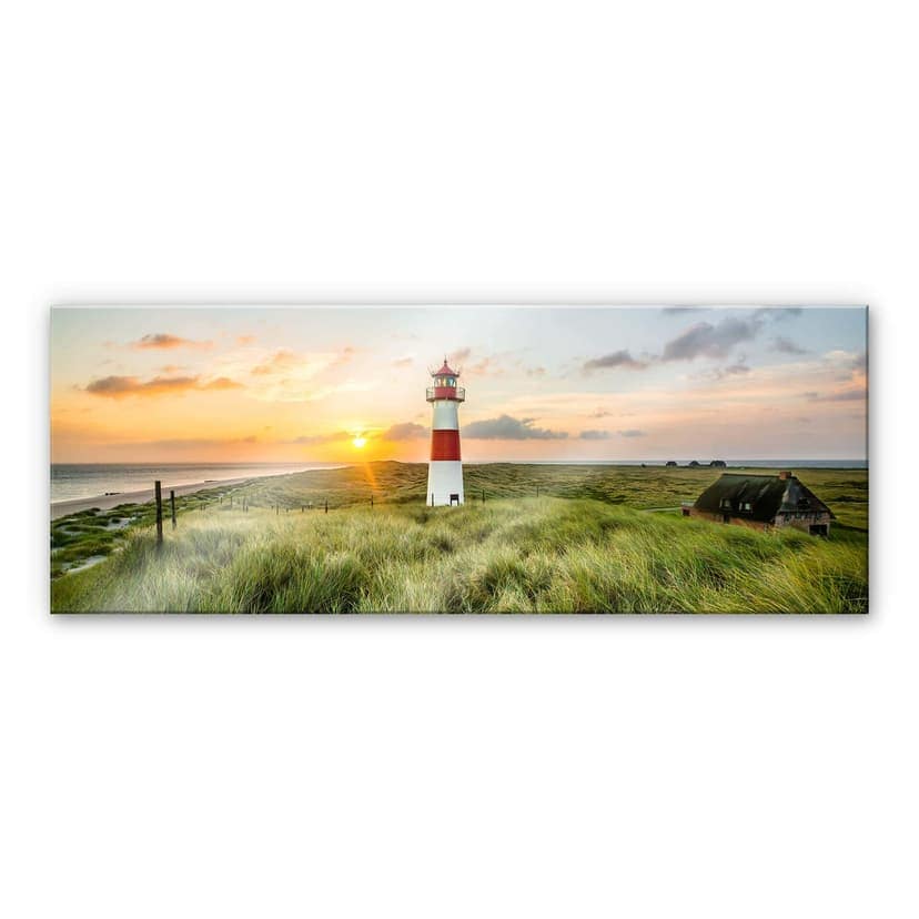 Stampa su vetro acrilico del faro di Sylt