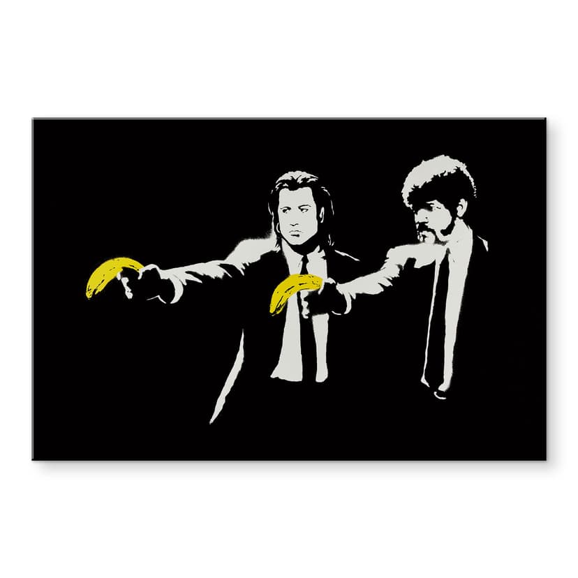 Stampa su vetro acrilico Banksy - Pulp Fiction