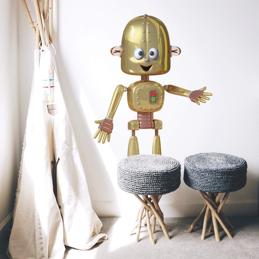 Adesivo murale Michel Agullo - Robot Phill