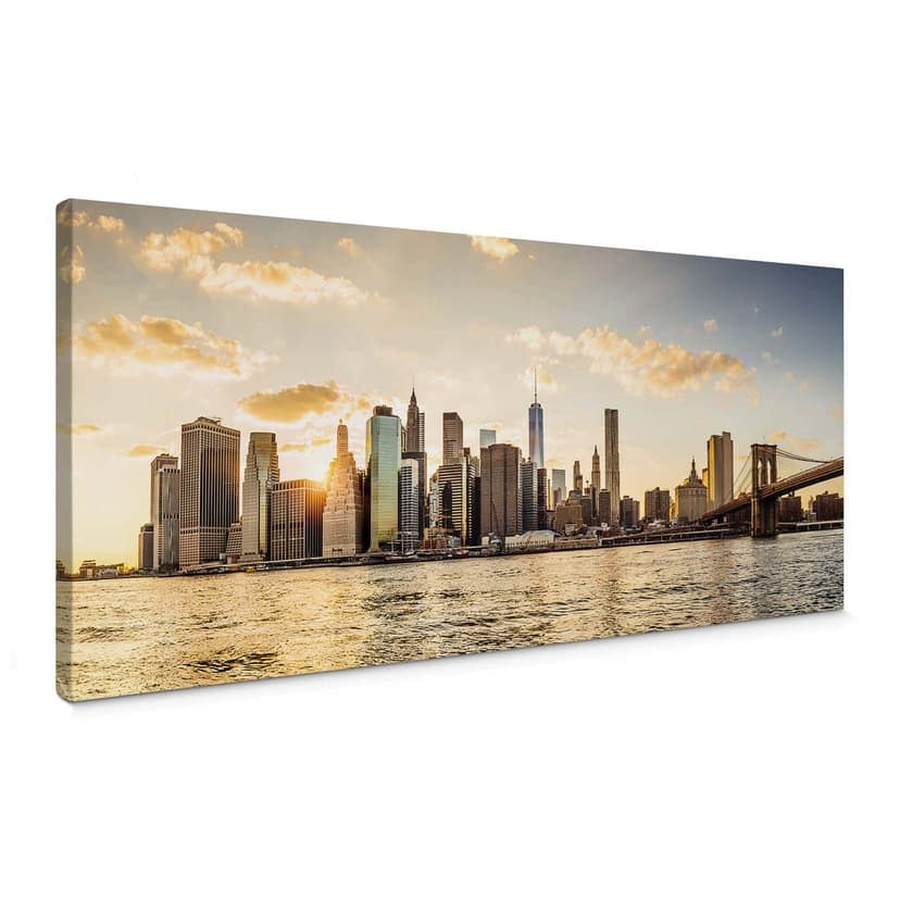 Stampa su tela - Tramonto a Manhattan