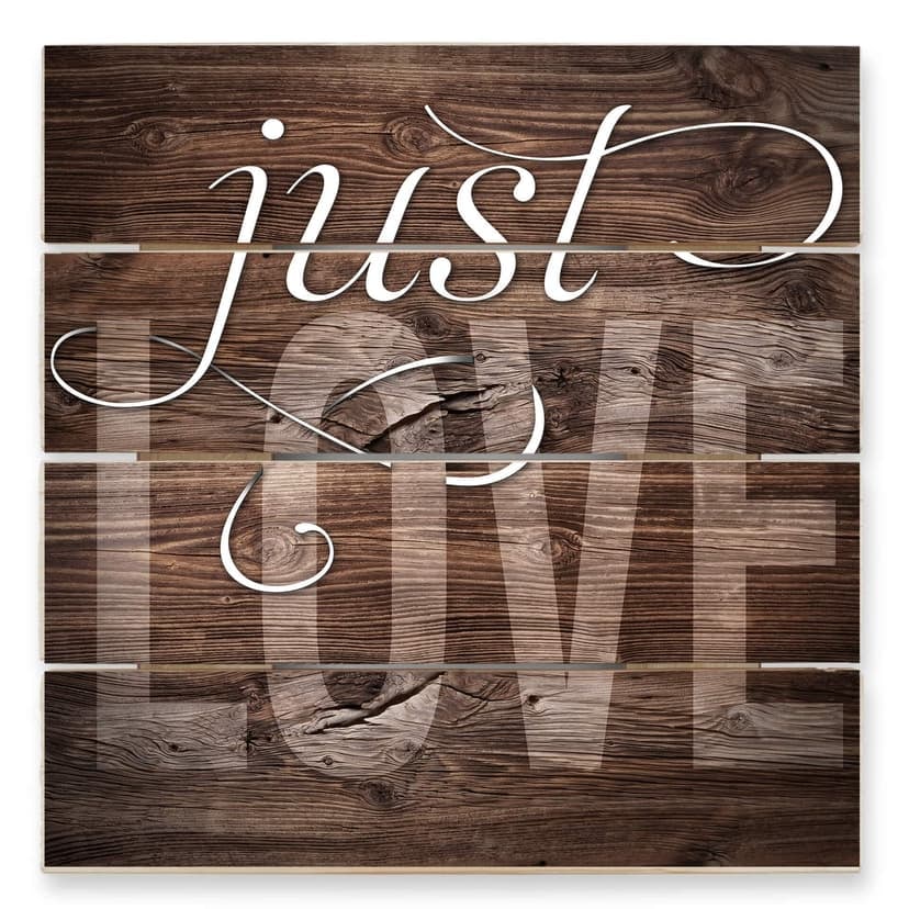 Stampa su legno - Just Love