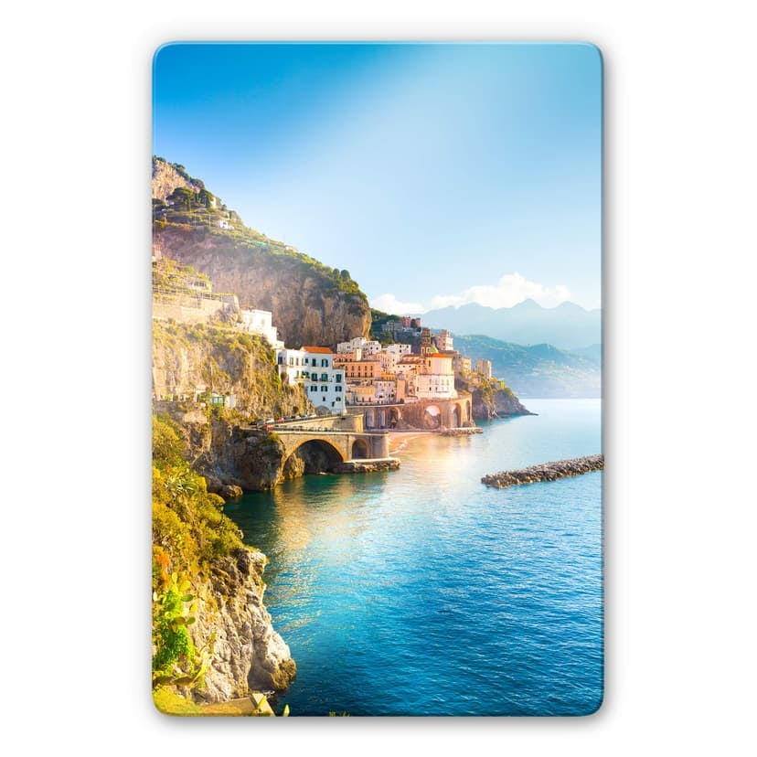 Glasbild Campania in Italien