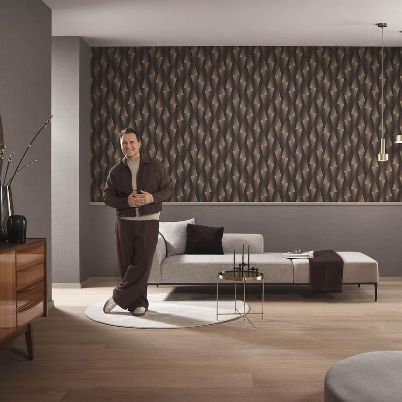 Guido Maria Kretschmer carta da parati grafica Shift Fashion for Walls 5 marrone
