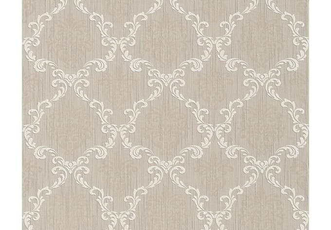 Architects Paper - carta da parati in tessuto serie "Tessuto" colore beige-grigio, bianco segnale