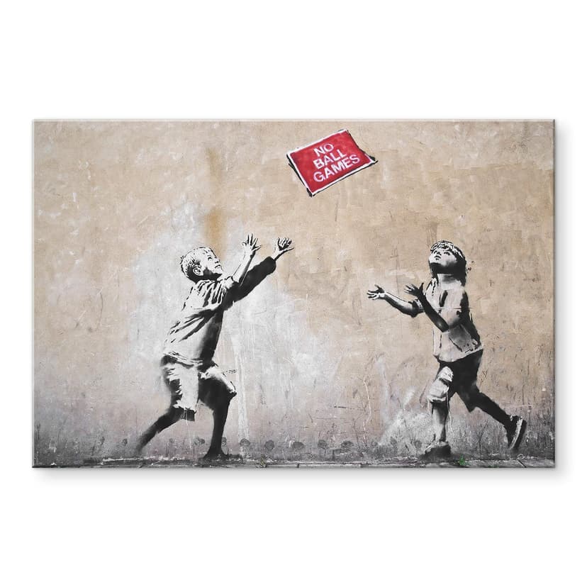 Stampa su vetro acrilico Banksy - No Ball Games