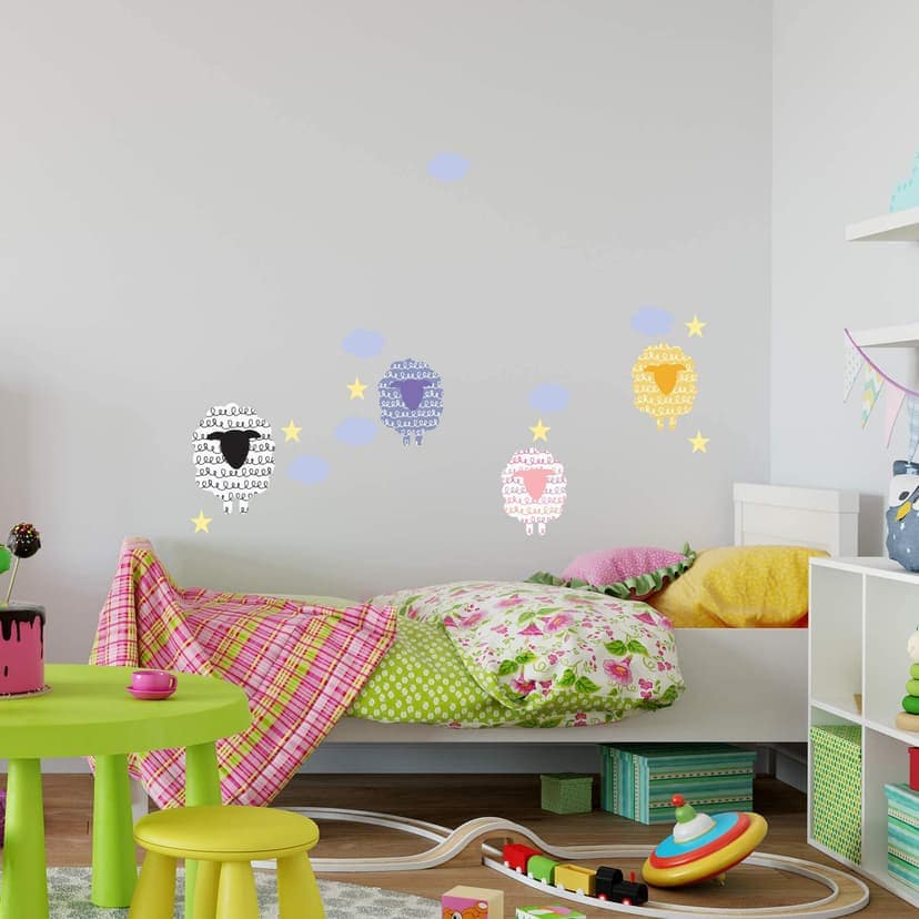 Adesivo murale - Set pecorelle