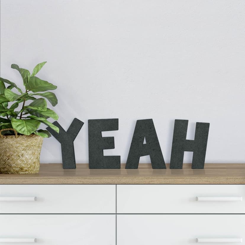 Lettere in legno MDF Yeah