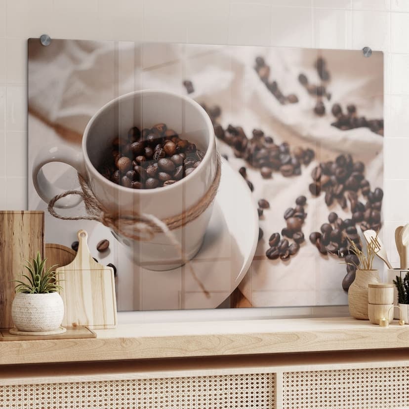 Pannello paraschizzi - Incanto di caffé