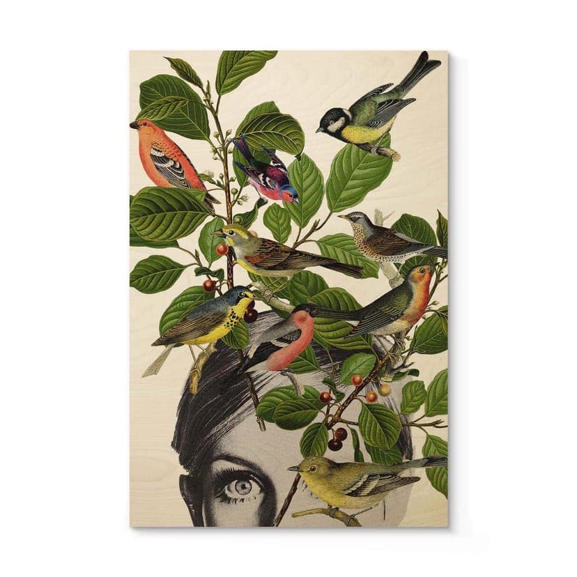 Stampa su legno Frida Floral Studio - Twiggy