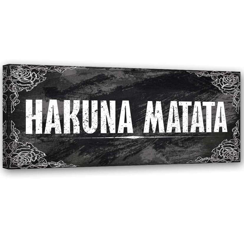 Stampe su tela, Hakuna Matata Re Leone