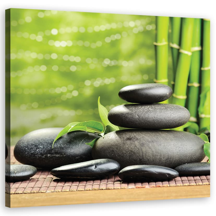 Stampe su tela, Pietre di bambù Zen Spa